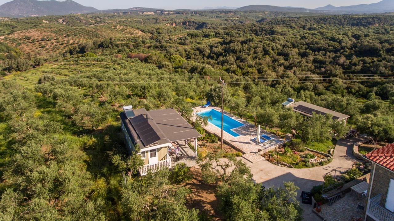 Hakuna Matata Holidays Wooden Lodge With Airco & Pool In Greek Olive Grove Метони Экстерьер фото